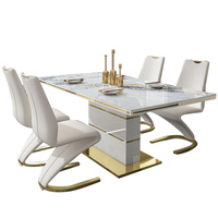 Mobilier de Salle à Manger Moderne de Luxe : Ensemble Table et Chaises pour 4, Tables à Manger à Bas Prix en Vente