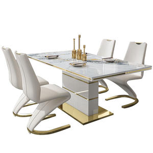 Modern lüks yemek odası mobilya yemek masa ve sandalye se için 4 ucuz fiyat yemek masaları satılık - Product Image 6