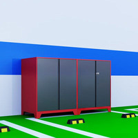 Armoire de rangement en métal pour entrepôt de garage souterrain extérieur antirouille robuste Boîte de casier numérique