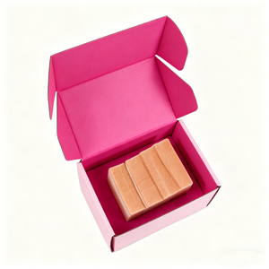 Boîte d'expédition en carton ondulé carré pour vêtements, avec logo personnalisé imprimé, rose, pliable, écologique, pour l'envoi <span class=keywords><strong>de</strong></span> <span class=keywords><strong>pain</strong></span> par avion - Product Image 2