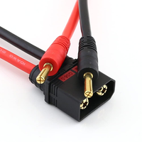Connecteur anti-étincelles KOSTA QS8-S, fiche banane 4 mm, câble de charge en caoutchouc 10AWG, adaptateur 120-180A, 300 mm, DIY RC électronique