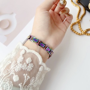 Bracelets de montre en alliage papillon pour montre 10/9/<span class=keywords><strong>8</strong></span>/7 IWatch 40/42/44/45 mm, design bracelet, boucle à pression, impression couleur intégrale - Product Image 5