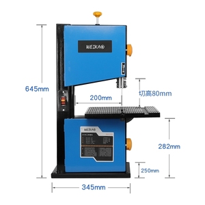 Sierra de cinta/vasija eléctrica multifuncional vertical WEIKA de <span class=keywords><strong>8</strong></span> pulgadas para carpintería, sierra curva para el hogar, motor de corte eléctrico - Product Image 3