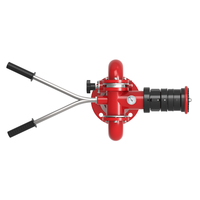 Barre de commande double fixe en alliage d'aluminium de 4 pouces, commande manuelle, canon à eau multifonction pour camion de pompiers, pour la lutte contre les incendies