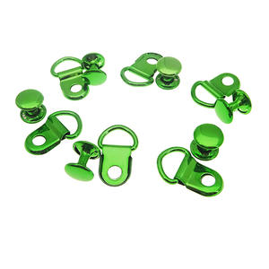 Anneaux en D en métal vert Pièces et accessoires pour chaussures Cadre photo Sangles Cintres Double Rivet Stud Boots - Product Image 5