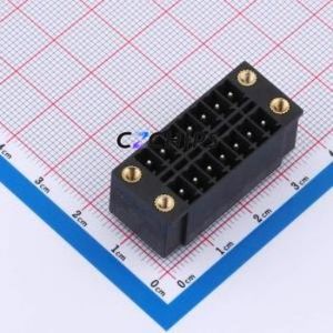 DB2EVHBM-3.5-2*7P-BK Plug-in Terminal Block Through hole,P=3.5mm Board-to-Board / Socket - Closed Screw Fixing 2x7P 3.5mm - Product Image 1