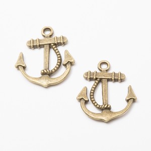 Breloque ancre en alliage de zinc avec détails en corde, accessoire nautique pour cartes d'invitation de mariage côtier - Product Image 4