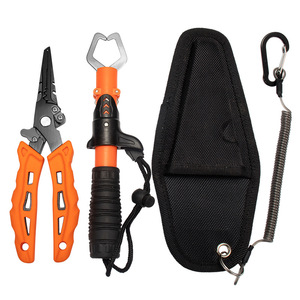 Lu Ban's Work Fishing <b>Pliers</b> Orange <b>Set</b> Stainless Steel Portable Fish Control Kit With Carry Case - Product Image 1