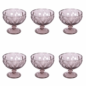Set di 6 Ciotole per Gelato ELIZABETH Viola - Product Image 1