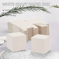 Boîte cadeau en papier ondulé pliable, impression personnalisée pour l'artisanat fait main et l'emballage de vente au détail, vente en gros, livraison directe d'usine