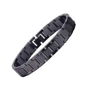 Pulseras y Brazaletes de Joyería Fina de Acero Inoxidable con Textura de Cocodrilo de Lujo, Secciones Ajustables, Accesorios para <span class=keywords><strong>Hombre</strong></span>, Oro y Plata - Product Image 5