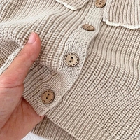 Pull chaud tricoté à la main de style décontracté d'automne pour les enfants vêtements mignons de bébé filles