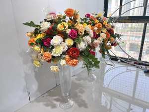 SPR mode fête de mariage anniversaire bébé douche hôtel <span class=keywords><strong>maison</strong></span> fleur boules événement Table pièce maîtresse fleur artificielle pour la décoration - Product Image 3