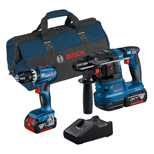 GBH 18V-22 Cordless Brushless martello trapano Kit GSB 18V-45 trapano impatto Driver 2X4.0 Ah batterie" - Product Image 1