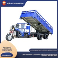 Tricycle agricole à essence à 9 roues, moto cargo 3 places avec benne basculante hydraulique, moteur 150cc/200cc, personnalisation OEM, marque privée