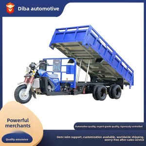 Tricycle agricole à essence à 5 roues, moto cargo 3 places avec benne basculante hydraulique, moteur 150cc/200cc, personnalisation OEM, marque privée - Product Image 5