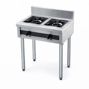 Estufa de Gas Comercial Personalizable de Acero Inoxidable 201, Independiente, para Restaurante Chino, con 3 Quemadores - Product Image 2