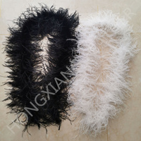 Promotion : Plumes d'autruche teintées 3 plis, 15-18 cm, pour robes de soirée, spectacles, danse et décoration textile