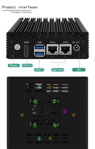 Mini albero a buon mercato Fanless Mini Pc Intel Cel eron N3050 N3700 J4125 Computer industriale Quad Core Dual Lan firewall router pc - Product Image 5