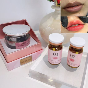 ลิปกลอสเปลี่ยนสีบำรุงริมฝีปากสีชมพู ลิปบาล์มแบบน้ำมันสำหรับใบหน้าและ<span class=keywords><strong>แก้ม</strong></span> บลัชออน บำรุงและซ่อมแซมรอย<span class=keywords><strong>สัก</strong></span> - Product Image 1