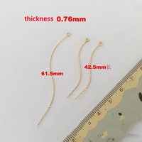 14K Gold Filled S Shaped Sparkle 9 Pin Curved 9 Head Eye Needles For DIY Boucle d'oreille Pendentif Making Jewelry Findings Accessory