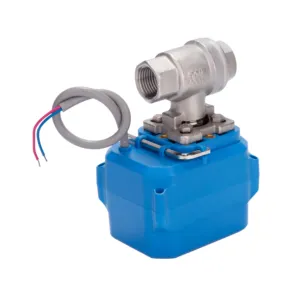 TOYI New Product AC220V DC9-24V Mini Electric Actuator 2 Way Motorized Ball Valve Stainless Steel1/2" 3/4" 1" For Diesel Oil