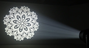 Projecteur à faisceau LED 60W à succès, Gobo coloré, <span class=keywords><strong>Mini</strong></span> tête mobile LED à 3 prismes, Contrôle DMX512, Rotation 540°, pour Clubs, Numérique - Product Image 4