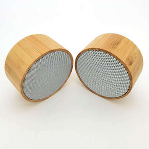 Bamboo and Wood Style, Portable <b>Speaker</b>, Wireless <b>Speaker</b>, For Outdoor and Travel Use - Product Image 3