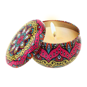 Vela de cera de soja pequena jasmine, venda quente, jarra de lata, flor perfumada - Product Image 3