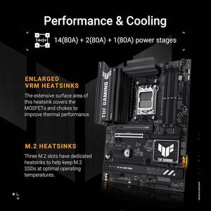 Carte mère TUF Gaming B850-PLUS WiFi AM5 DDR5 8000 ATX Aura RGB 2.5G LAN pour emplacements DP M2 SATA - Product Image 5
