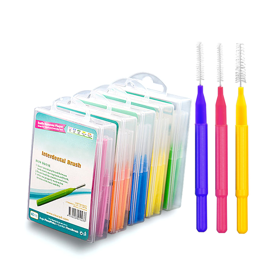 Дешевые уход за полостью рта Чистка межзубного зубочистки в коробке межзубная щетка для домашнего использования
