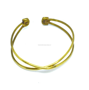 2024กรีนแลนด์เครื่องประดับคริสมาสต์ทำจากทองเหลืองขนาด6มม. สีทองสำหรับวันวาเลนไทน์เครื่องประดับสร้อยข้อมือทองเหลือง - Product Image 4