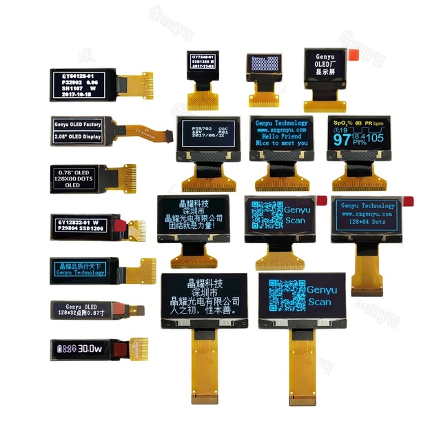 Blue White 1.3" Oled Display 0.96 Inch Oled I2C Spi Solder Socket Fpc 128X64 Micro 0.96 Oled Display