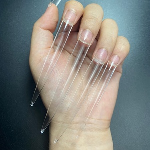 Boîte de bouts d'ongles Stiletto 4XL Extra longs en C, manucure nouvelle collection, 120 pièces, XXXL - Product Image 2