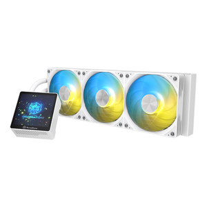 ซิลเวอร์สโตน E240 MAX รุ่นสีดำ ชุดระบายความร้อนซีพียูแบบ AIO ขนาด 240 มม., จอ LCD ขนาด 3.95 นิ้ว, ARGB, พัดลม PWM, รองรับ Intel LGA 1851/1700/1200, AMD AM5/AM4 - Product Image 1