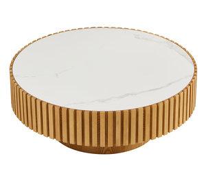 Nesting Round Sintered Stone Tabletop Modern Drum Coffee <b>Table</b> Luxury Circle Coffee <b>Table</b> <b>for</b> Apartment - Product Image 4