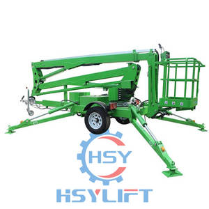 منصة عمل هوائية متحركة بذراع هيدروليكي قابل للطي بأطوال 10م و12م و14م و16م و18م - Product Image 2