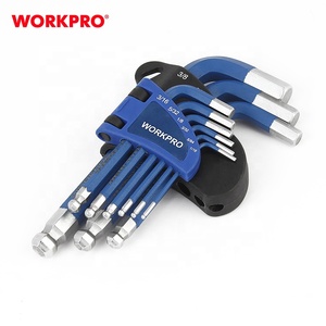Bộ Chìa Khóa Lục Giác WORKPRO 9 Chiếc, Cờ Lê Lục Giác Đo Bóng Số Liệu Bằng Thép Chrome-vanadi Màu Xanh Dương - Product Image 1
