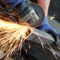 Gants gris mouchetés HPPE anti-coupure et anti-perforation, résistance élevée à l'abrasion, paume sablée en nitrile, niveau 5 EN388, fournisseur Chine