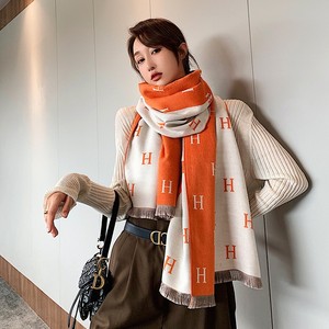 Mới Sang Trọng Thiết Kế Phụ Nữ Hai Mặt Khăn Choàng Thời Trang Mẫu Thư Chiếc Khăn Cho Phụ Nữ Mùa Đông Ấm Khăn Choàng - Product Image 4