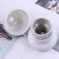 Support de lampe Edison E27 en céramique à vis, alimentation directe usine, AC 165-265V, blanc, 6A, usage intérieur, garantie 1 an, pour suspension
