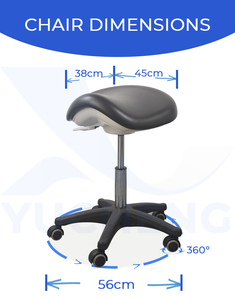 Tabouret Selle Ergonomique pour Clinique Médicale et Dentaire, Siège en Forme de Selle pour Laboratoire et Bureau - Product Image 2