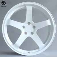 Jantes en alliage d'aluminium personnalisées DW 17 18 19 pouces, finition blanc brillant, multi-rayons, livraison directe d'usine, 5x114.3, certifiées JDM JWL VIA
