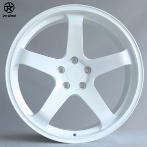 Jantes en alliage d'aluminium personnalisées DW <span class=keywords><strong>17</strong></span> 18 19 pouces, finition blanc brillant, multi-rayons, livraison directe d'usine, 5x114.3, certifiées JDM JWL VIA - Product Image 5