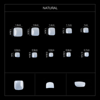 100 pièces/boîte – Faux ongles d'orteil à tête plate et arrondie, couvrance totale, en gel souple, durables, en ABS, pour salon de pédicure