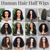 Perruque Courte Bob Pixie Bouclée en Cheveux Humains, Densité 200%, Sans Colle, Double Tissage, pour Femmes Noires - Vente en Gros