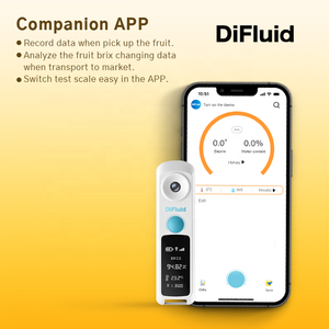 Refraktometer Digital DiFluid Brix Portabel Otomatis untuk Pengukuran Jus Buah, Sirup, Makanan, dan Kopi - Product Image 6