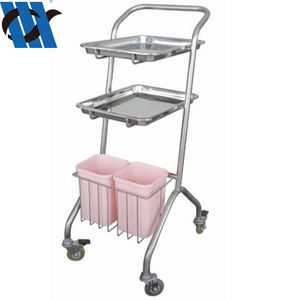 BDT213 paslanmaz çelik el arabası sepeti hastane kliniği ICU odası kullanımı oksijen silindiri tutucu lpg silindir arabası - Product Image 6