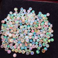 Pierre précieuse naturelle ronde 4mm Opal Cabochons Opalite de feu Cabochons pierre naturelle