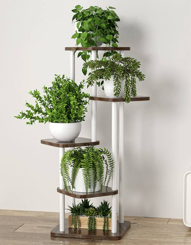 Cadre blanc + Brun moka